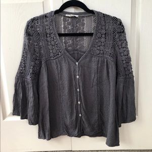 Grey Blouse, Size M